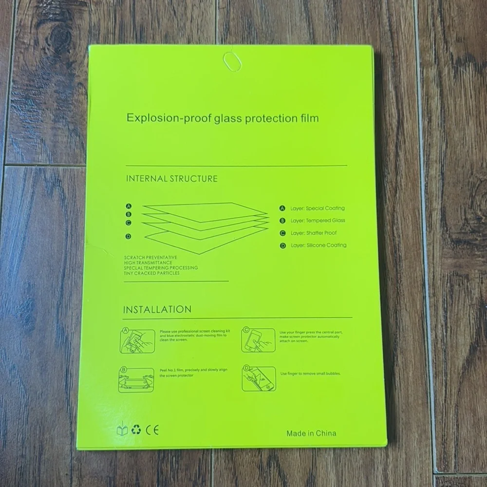 NWOT Tempered Glass Screen Protector iPad 10.2 Tablet